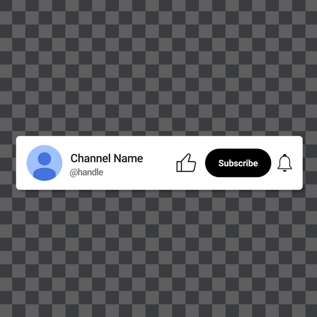 YouTube Subscribe Animation with Username
