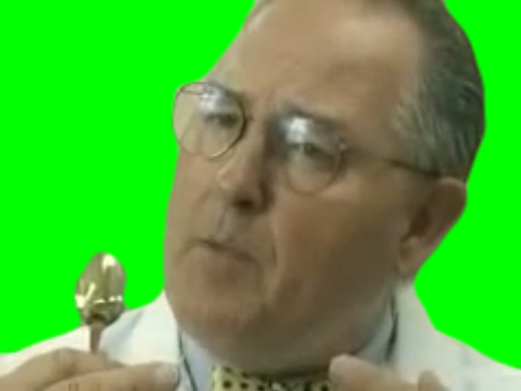 Ice Cream Tester Meme (Green Screen)