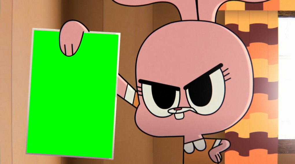 Anais showing a piece of paper to Nicole - TAWOG (Green Screen)