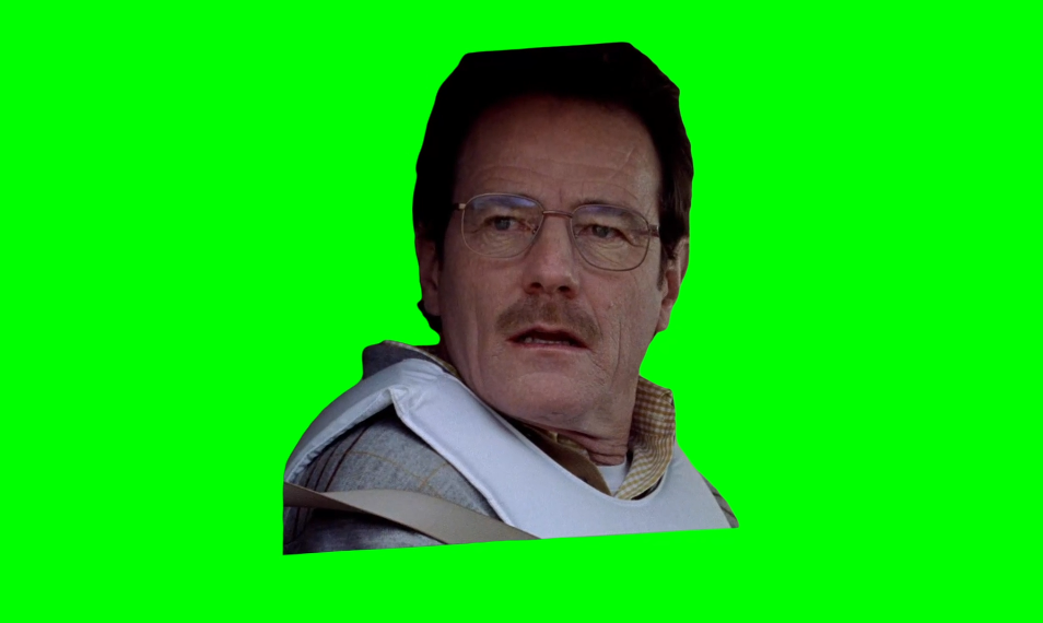 Walter White watching Jesse Escape - Breaking Bad (Green Screen)
