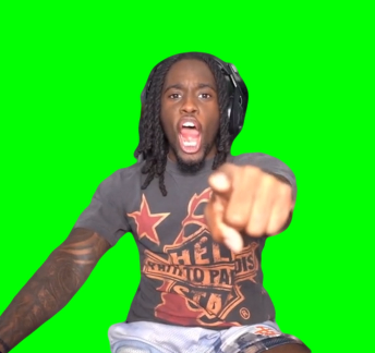 Kai Cenat Shouting (Green Screen)