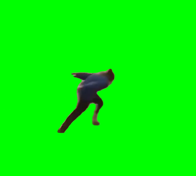Naruto Run meme - Area 51 raid (Green Screen)