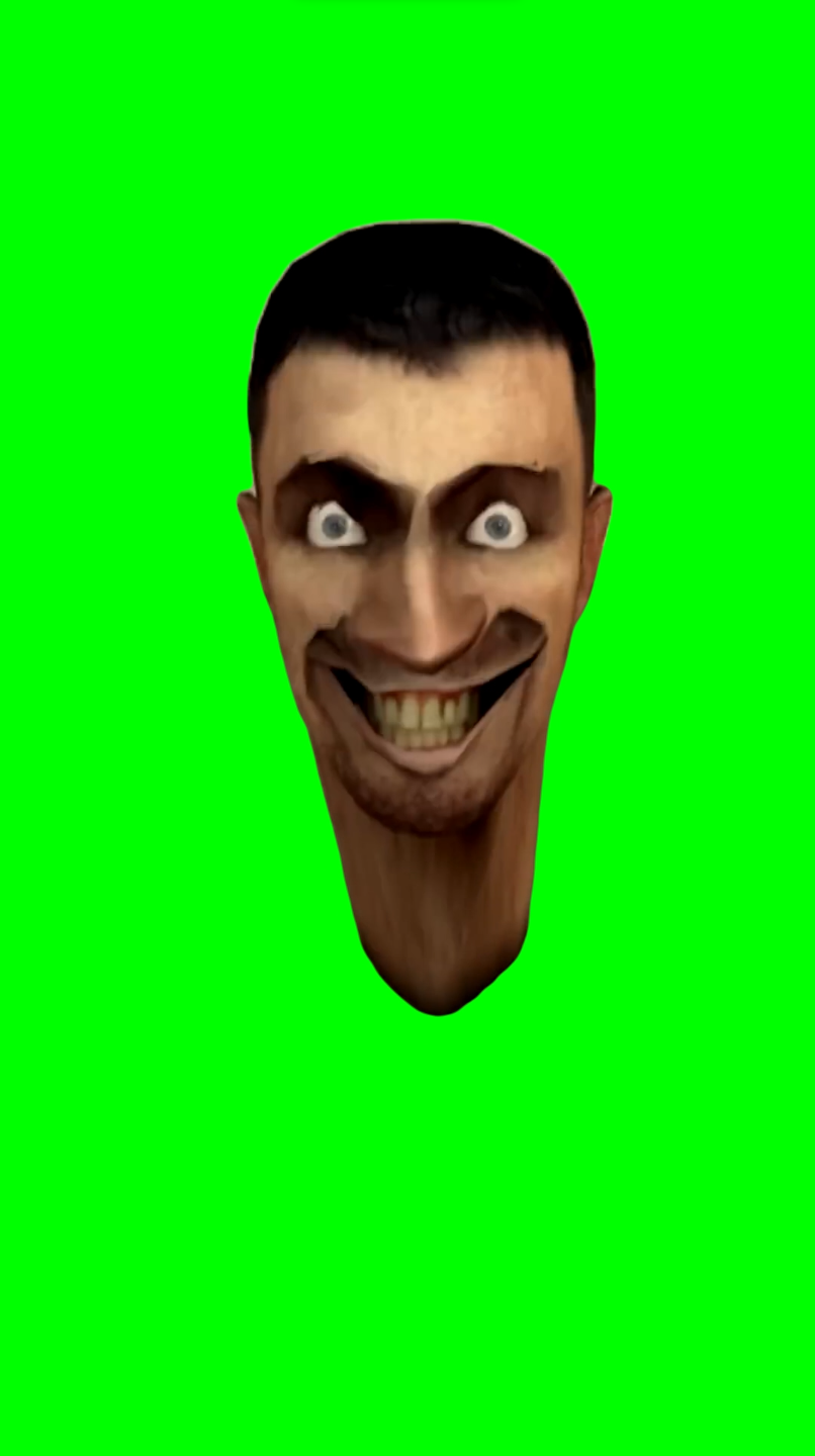 Skibidi Toilet meme - Head Only (Green Screen)