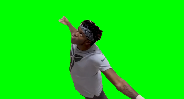 KSI floating (Green Screen)