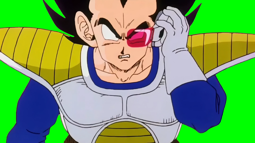 Dragon Ball Z - Vegeta It's over 9000! meme (Green Screen)