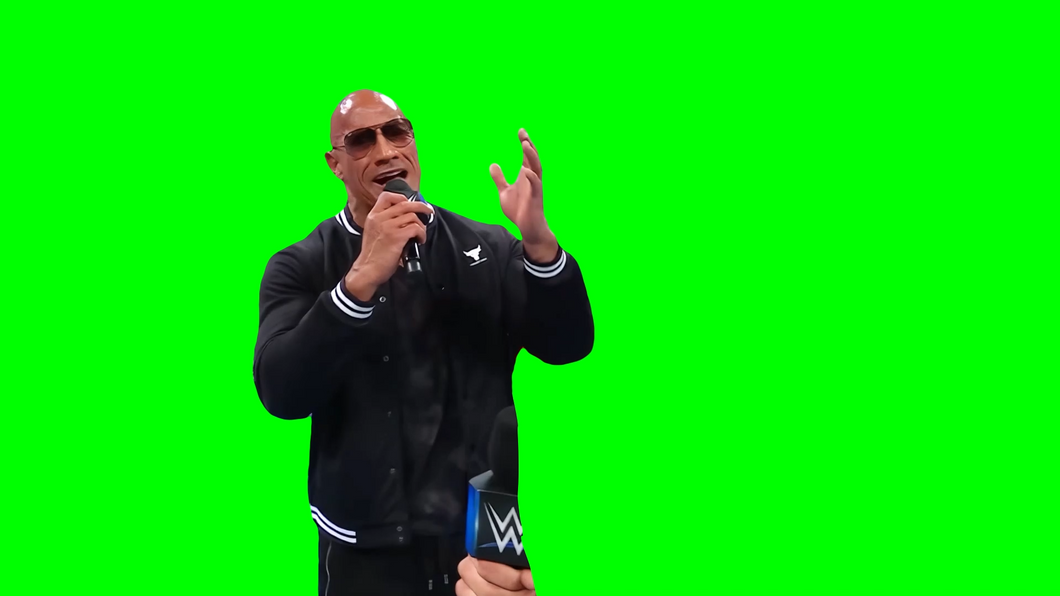 The Rock - SHUT YO BITCH ASS UP! (Green Screen)
