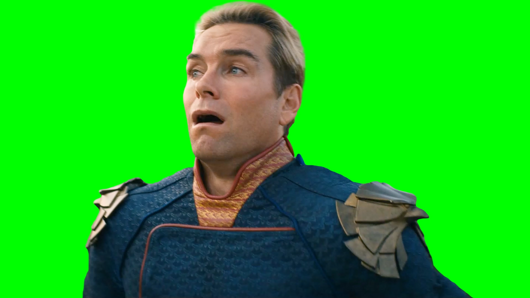 Homelander Stressed Meme - The Boys (Green Screen)
