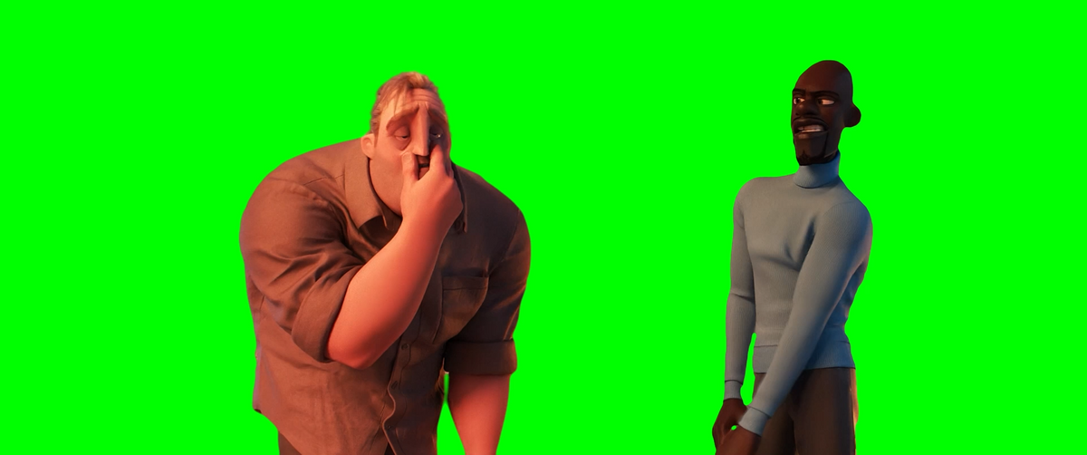 Frozone saying "When was the last time you slept?" to Mr. Incredible m ...