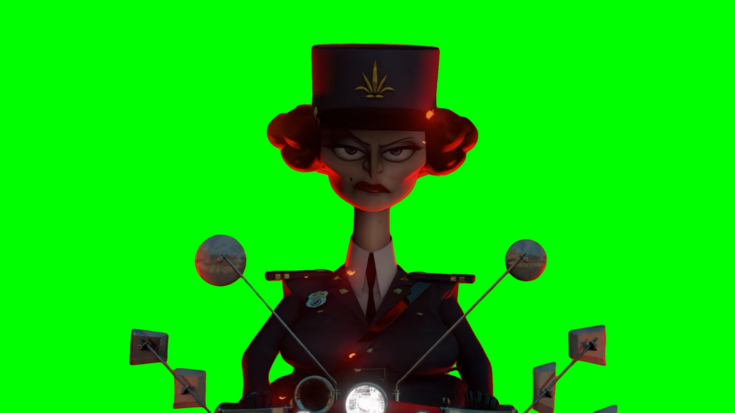 DuBois going through fire meme - Madagascar 3 (Green Screen)