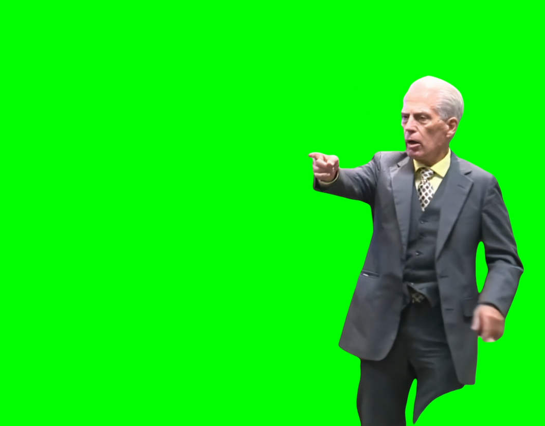 We Are A Totally Peaceful Racist Group meme (Green Screen)
