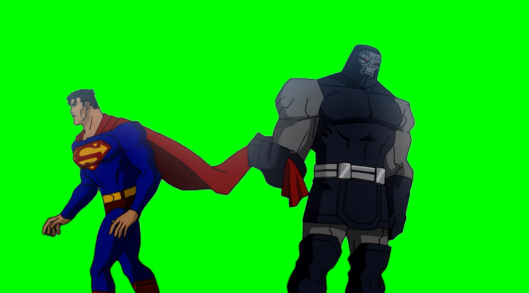 Darkseid Pulling Superman's Cape meme (Green Screen) – CreatorSet