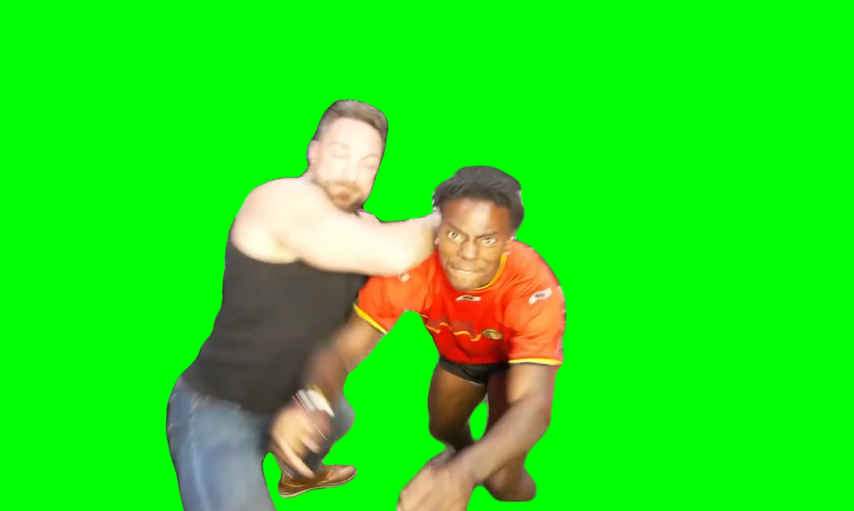IShowSpeed Thrown by LA Knight meme (Green Screen) – CreatorSet