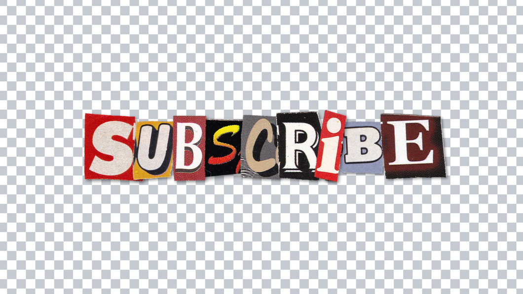 Magazine Subscribe Letters Animation