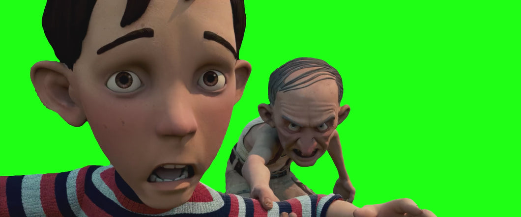 Monster House Chowder Running Away meme (Green Screen)
