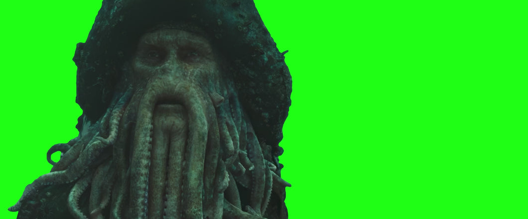 Davy Jones Screaming meme - Pirates of the Caribbean (Green Screen)