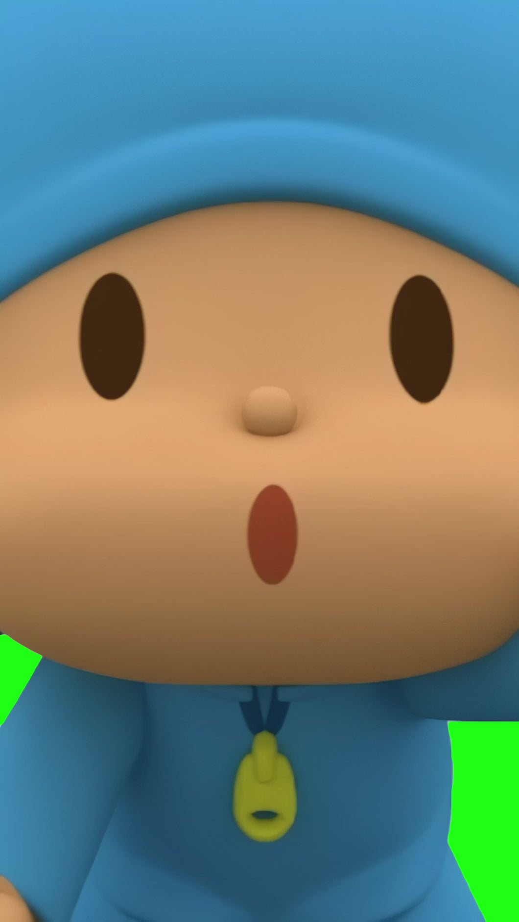Pocoyo Dancing meme - Pocoyo Surf (Green Screen)