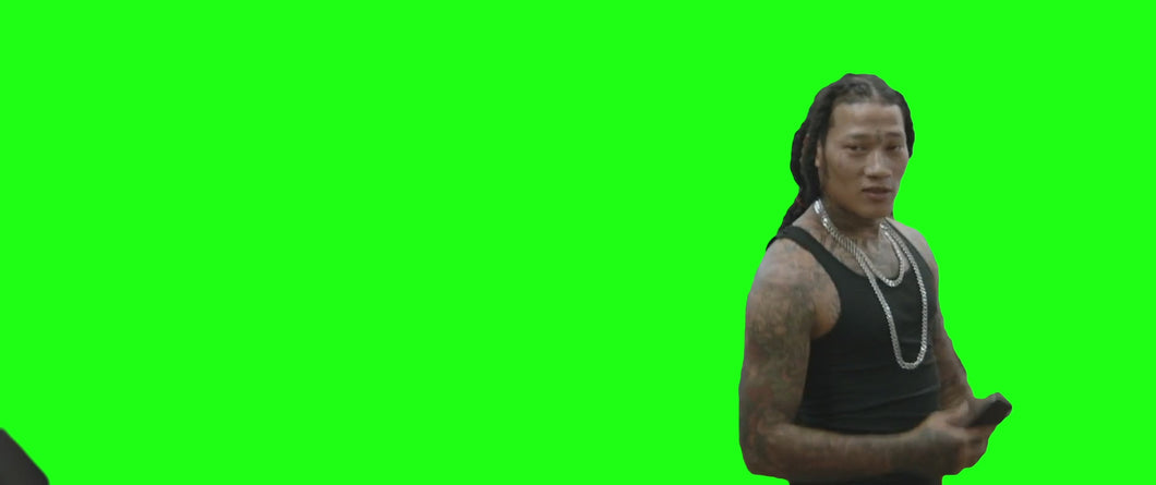 You Got a Charger? My Phone Dead meme - Body Cam (Green Screen)