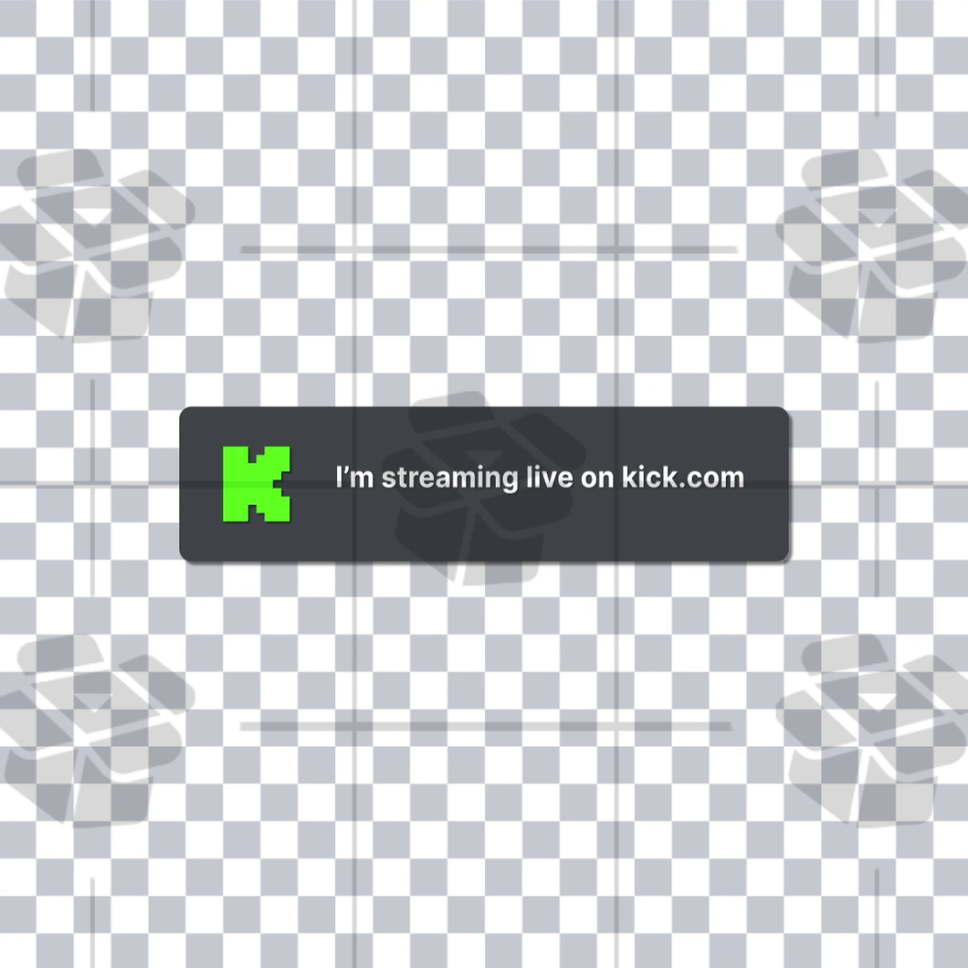 Kick Streamer Alert Animation – CreatorSet