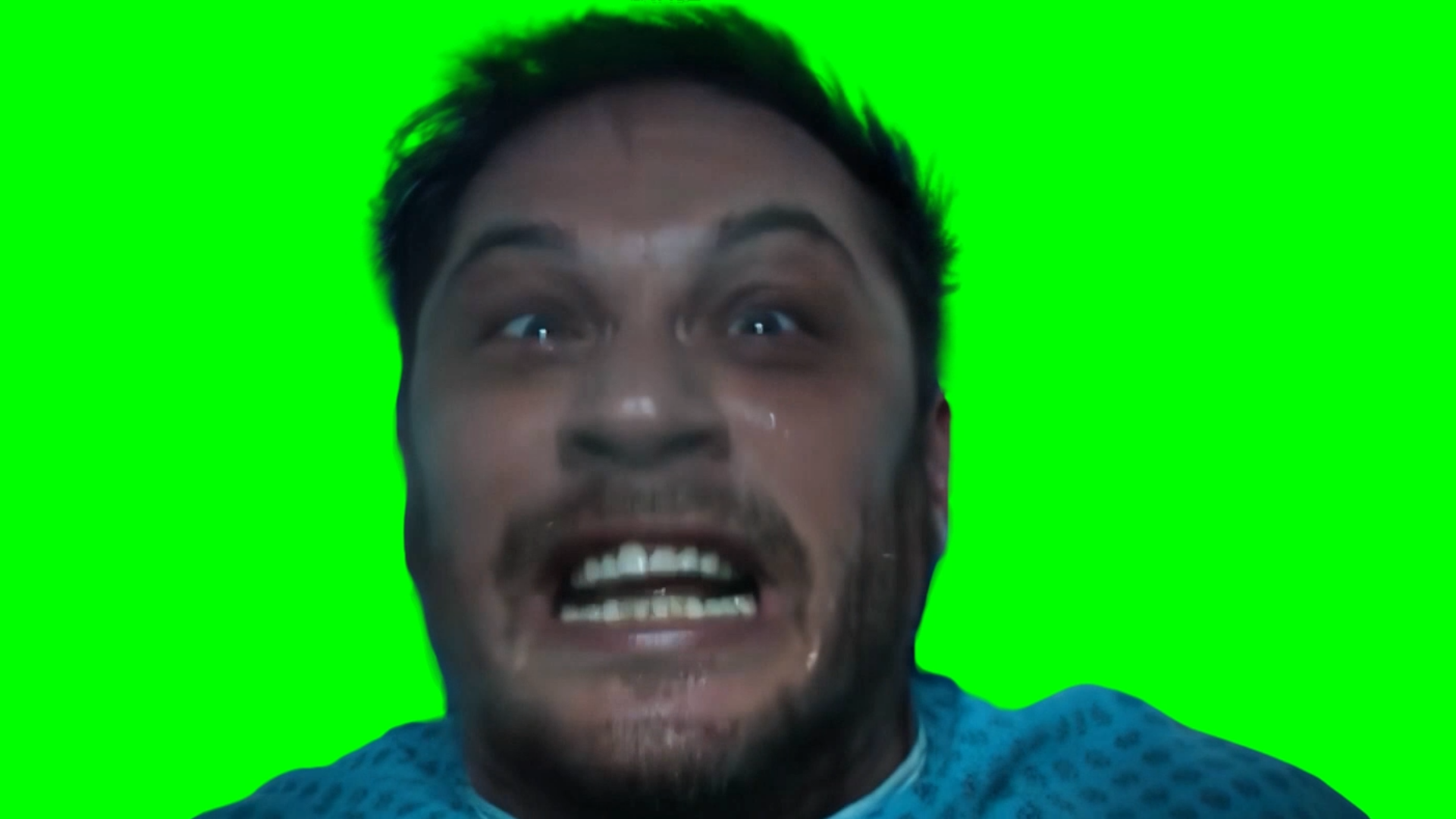 Venom Shaking Head Violently meme - Eddie Brock Shaking Violently (Green Screen)