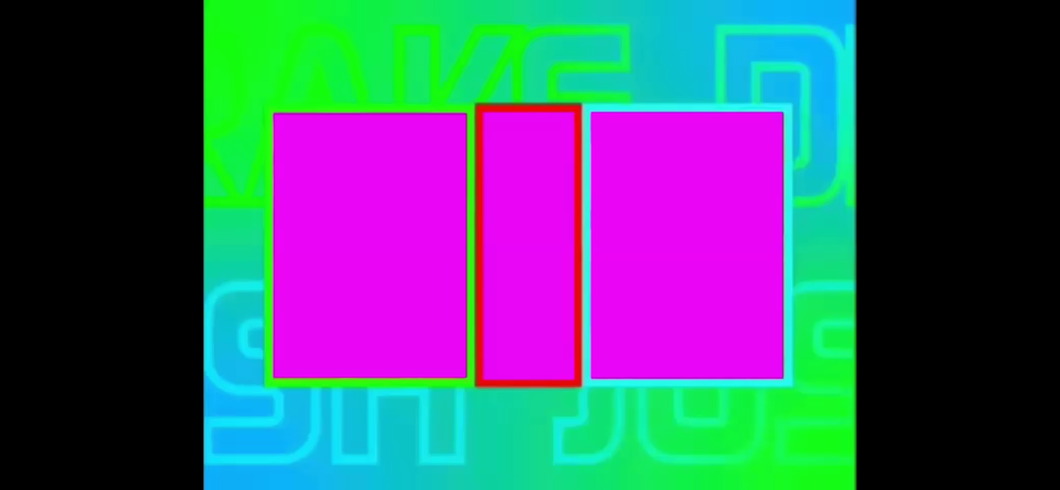 Uh, Oh Who Is This Guy? (3 Screens) (Pink Screen)