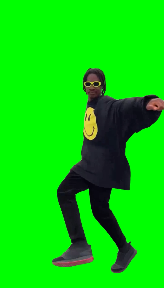 Smiley Dance Challenge (Green Screen)