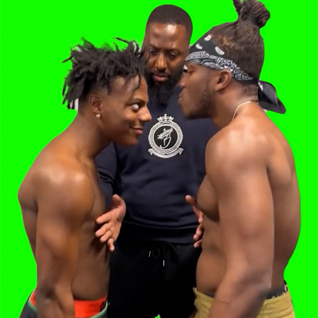 iShowSpeed VS KSI Faceoff Boxing (Green Screen)