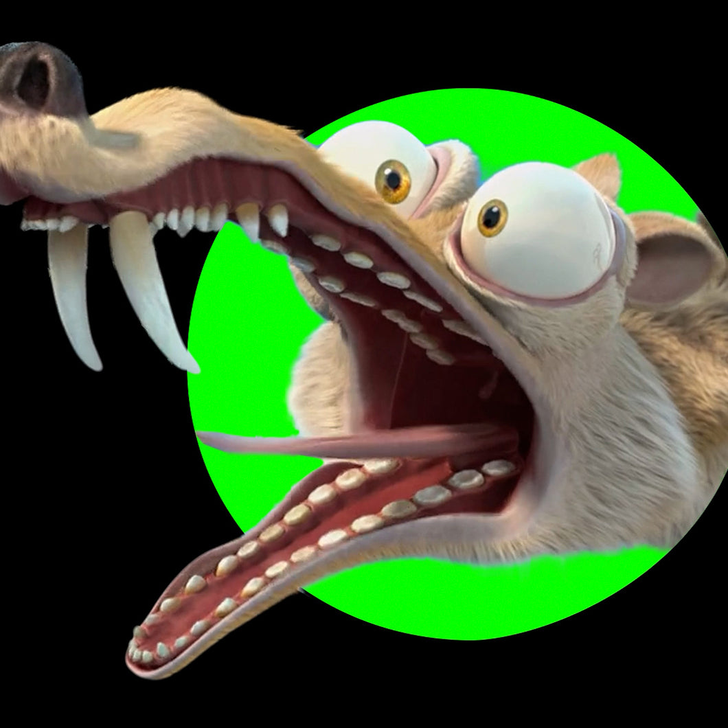 Scrat Shouting Scrat Screaming V2 - Ice Age 3 Meme (Green Screen) – CreatorSet