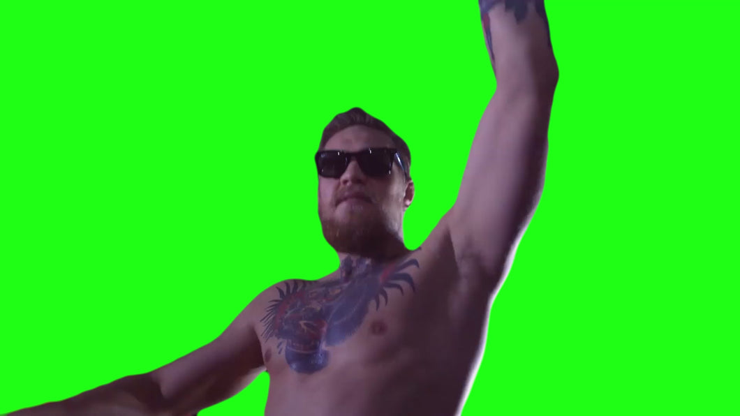 Conor McGregor Eating Paper (Green Screen)