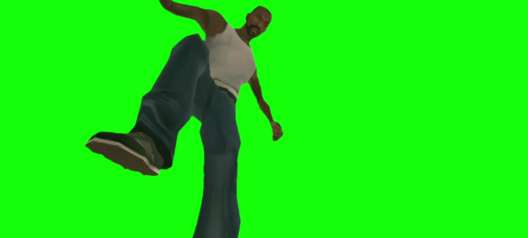 CJ Kills The Drug Dealer (Green Screen)