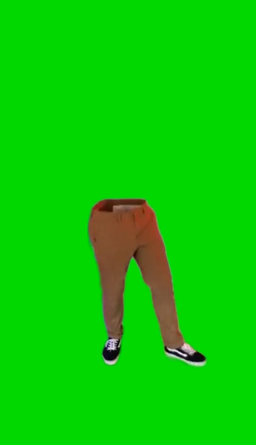 Invisible Pants Dancing (Green Screen)
