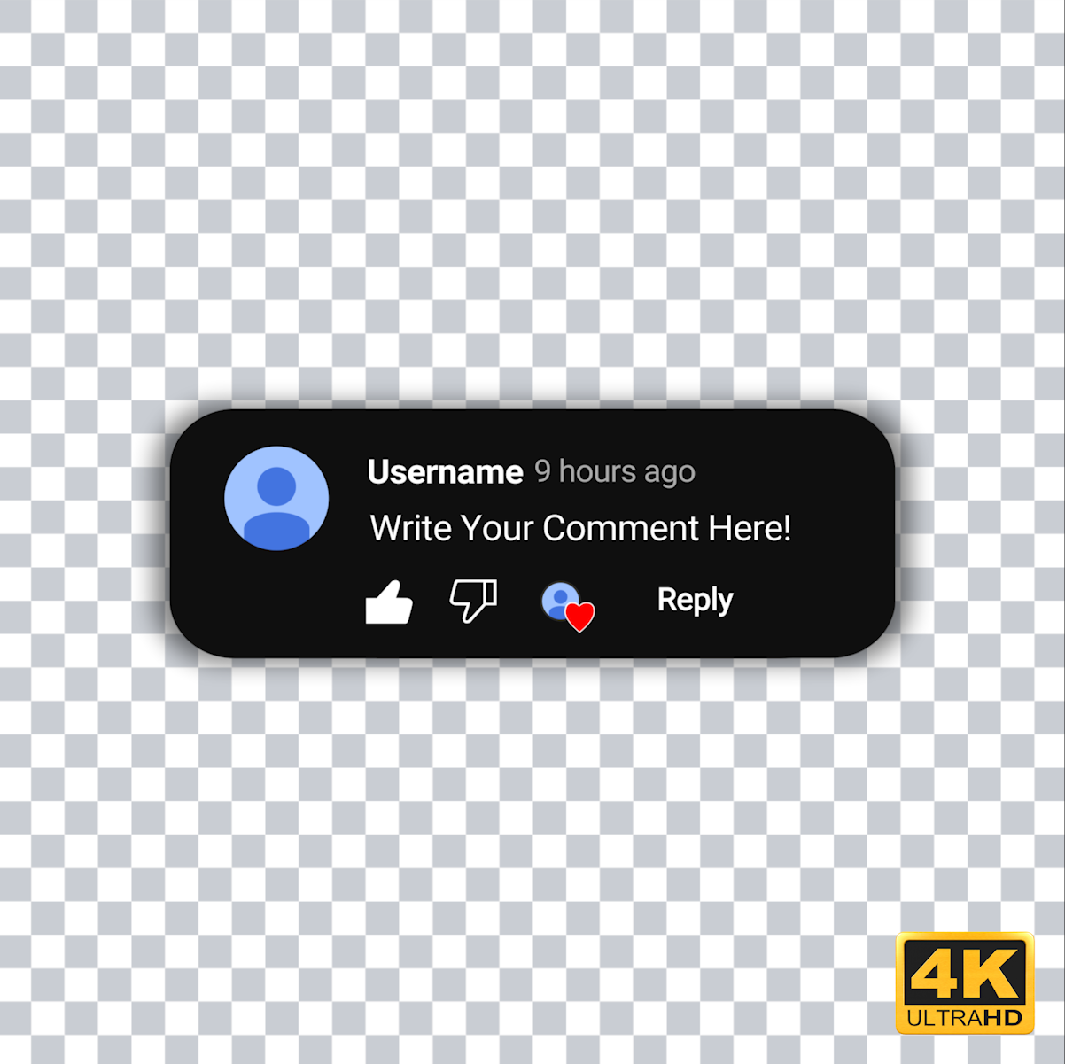 YouTube Comment Animation Template