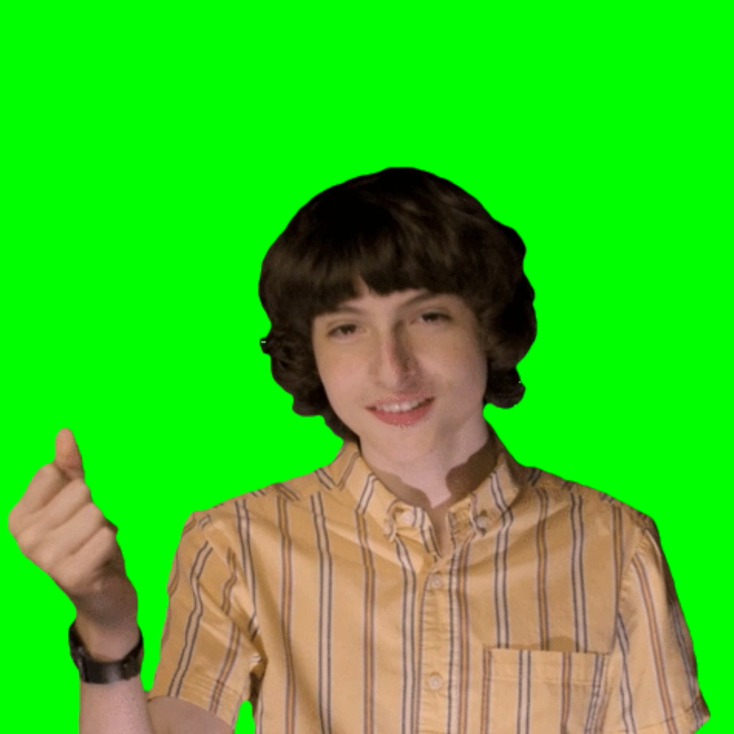 Finn Wolfhard Snaps Fingers - Stranger Things Meme (Green Screen Template)