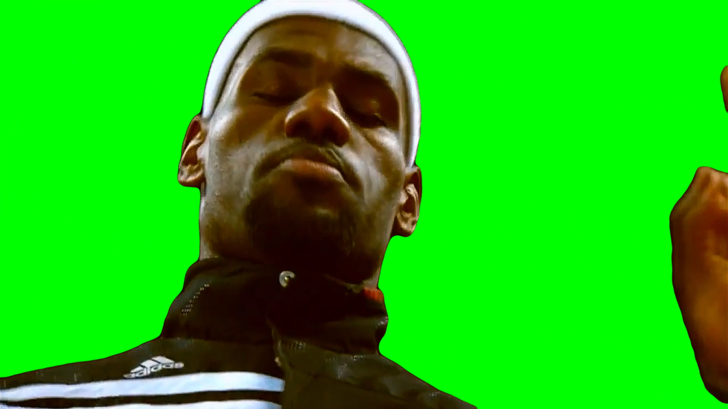 LeBron James All Of The Lights Warming Up Meme - NBA Miami Heat (Green Screen)
