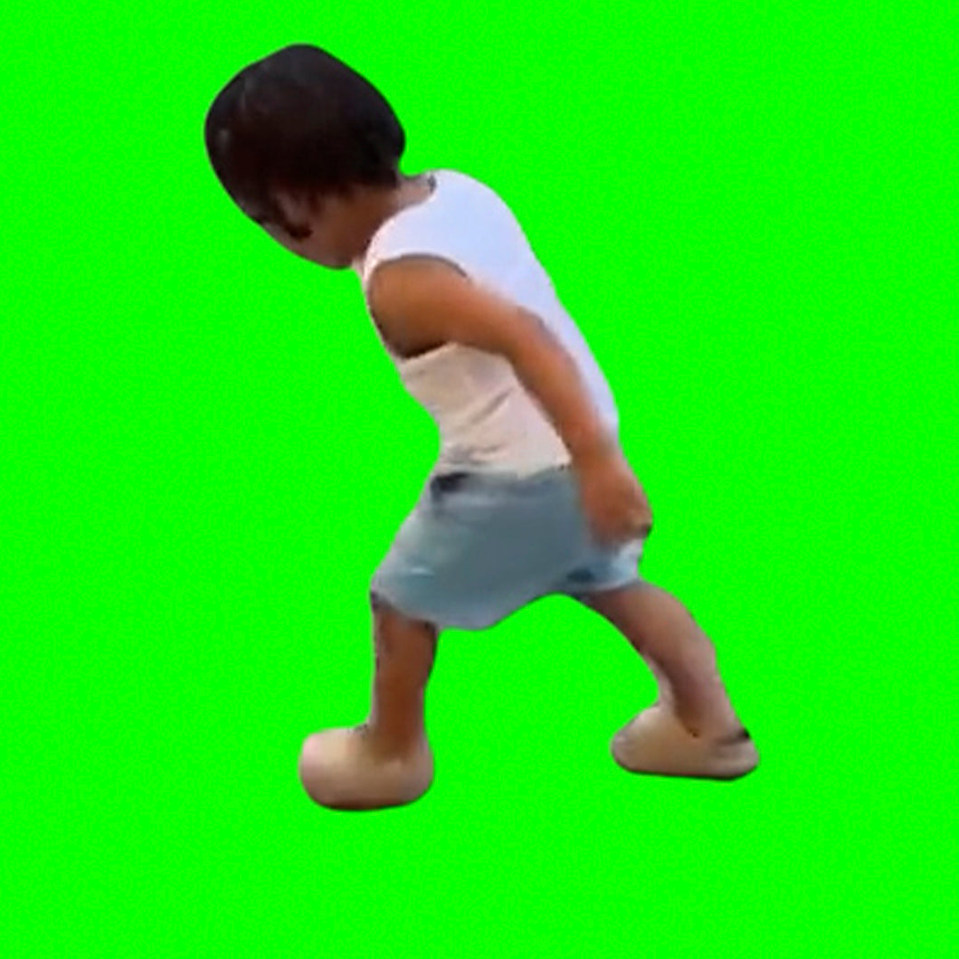 Old Man Funny Walk TikTok (Green Screen)