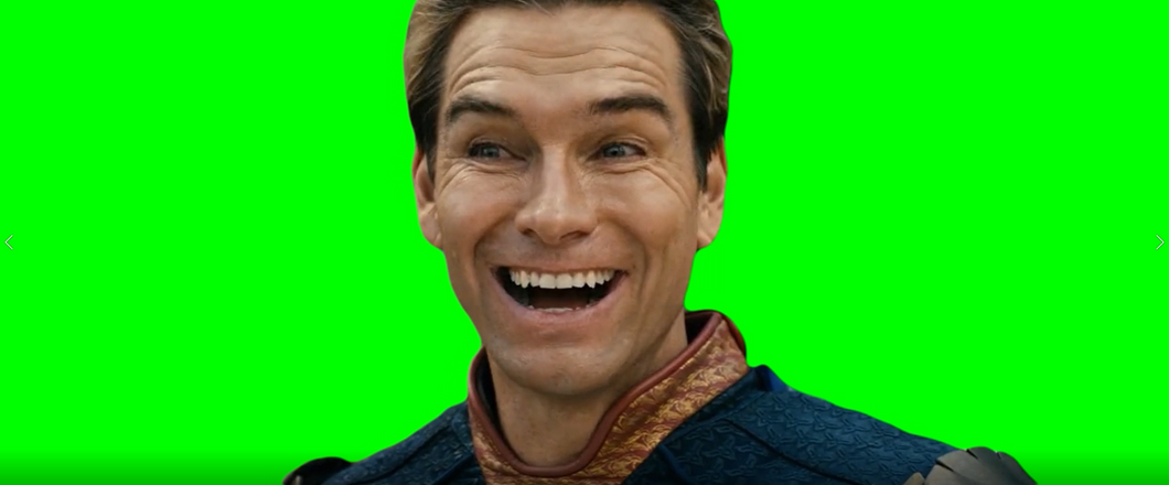 Homelander Nervous Laugh (Green Screen)