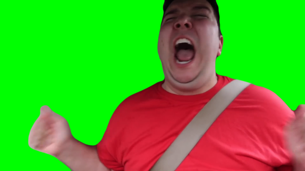 Nikocado Avocado Screaming (Green Screen)