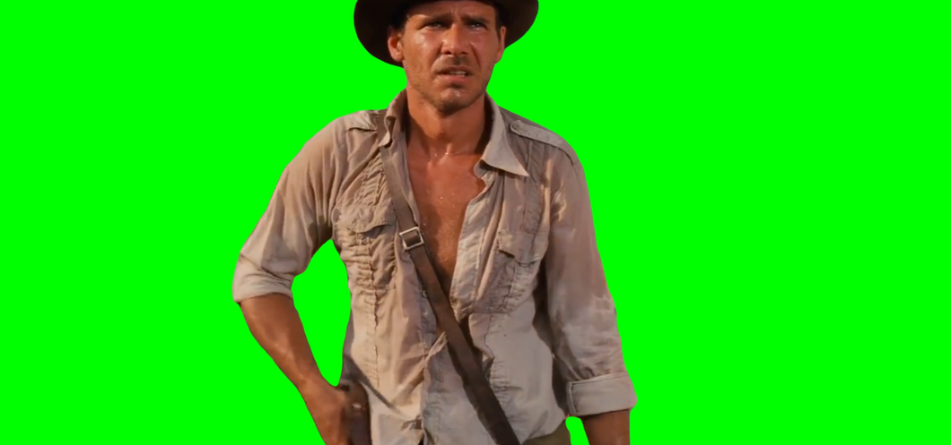 Raiders Of The Lost Ark - Sword vs Gun (Green Screen)