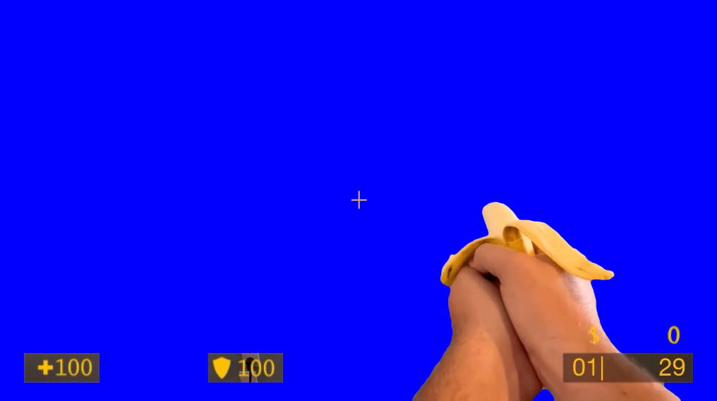 Banana Shot and Reload (Blue Screen) (Green Screen)
