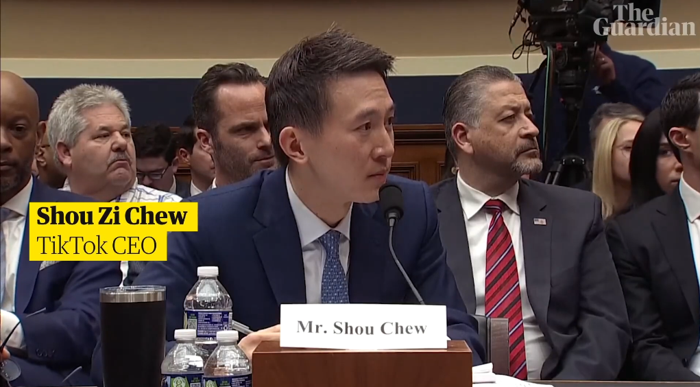 TikTok CEO Reacts to TikTok Video in Congress (Green Screen)