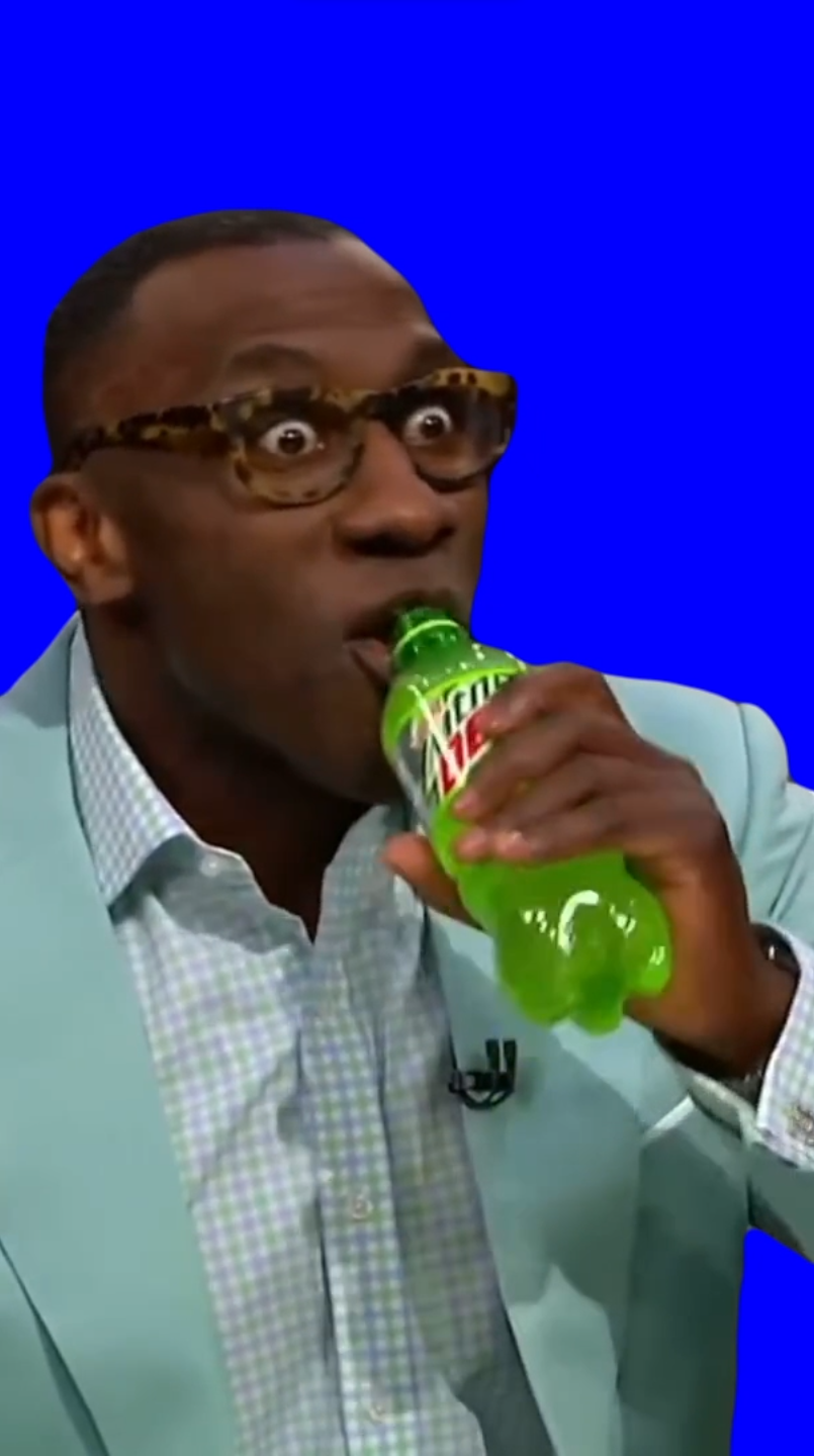 Shannon Sharpe goes crazy on Mountain Dew (Blue Screen) (Green Screen)