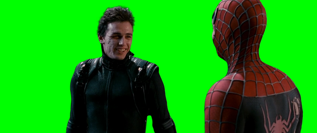 Harry helps Spider-Man - Spider-Man 3 (Green Screen)