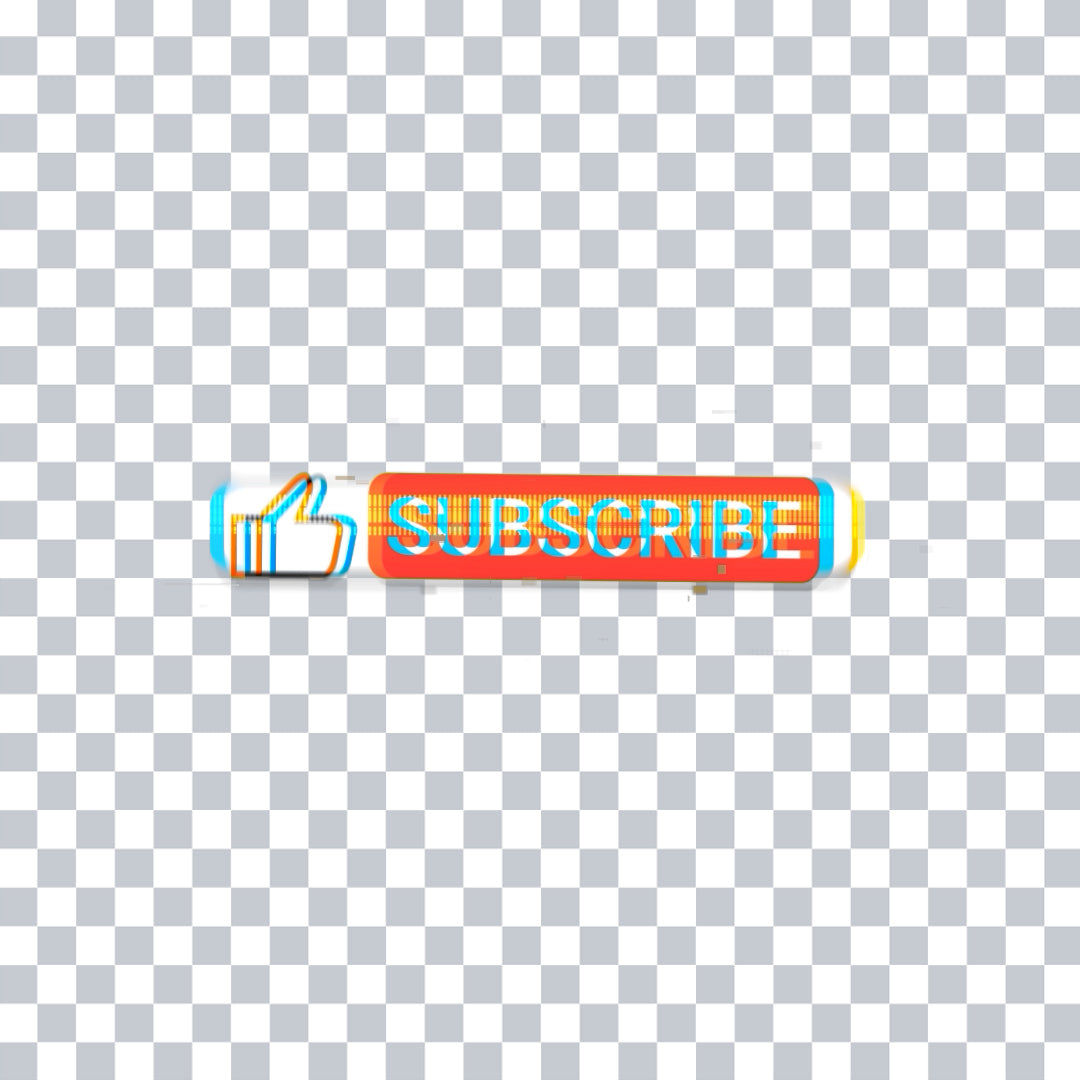 Like Subscribe Glitch Animation