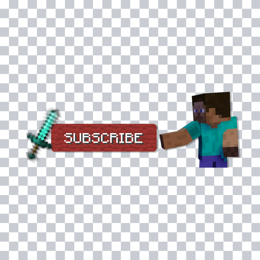 Minecraft Subscribe Animation