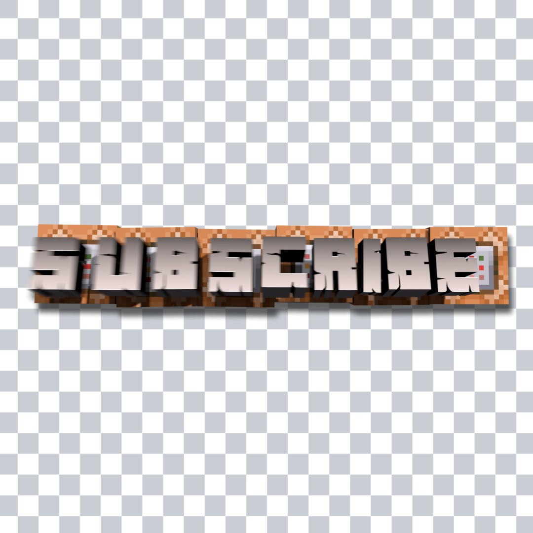 Minecraft Command Blocks Subscribe Animation
