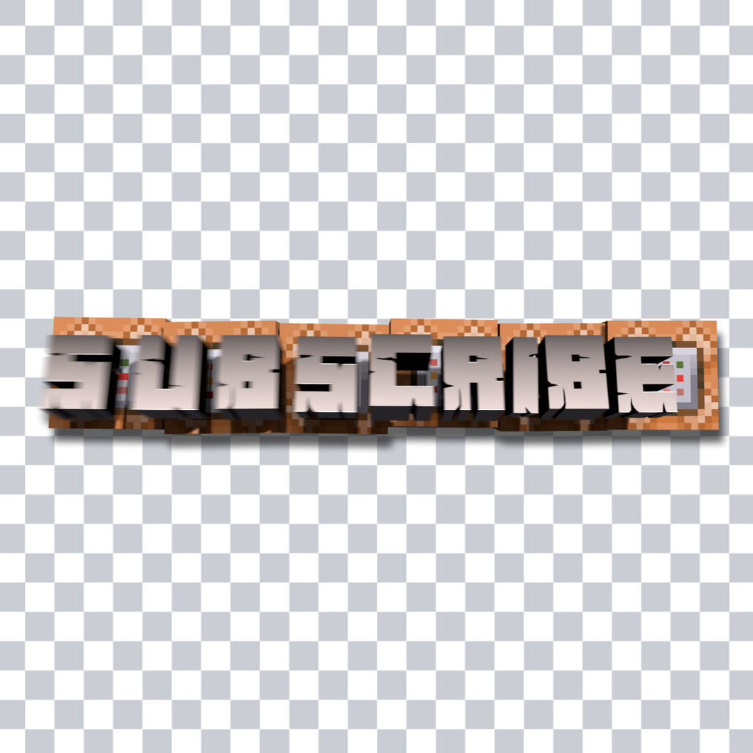 Minecraft Command Blocks Subscribe Animation