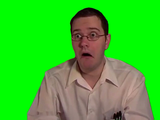 Avgn Shocked Meme (Green Screen)