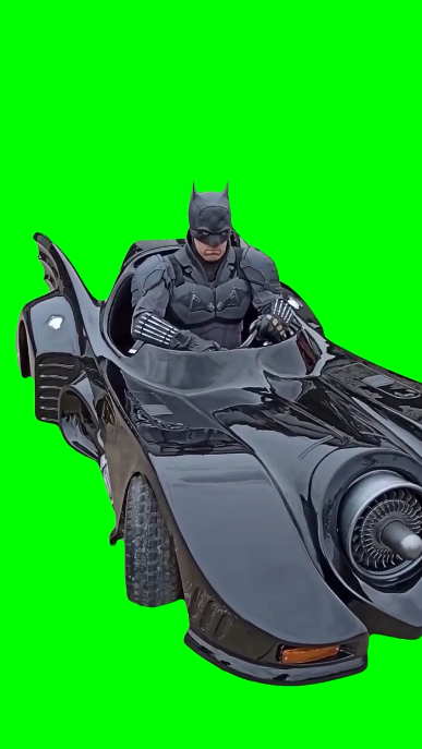 The Batman Small Batmobile (Green Screen)