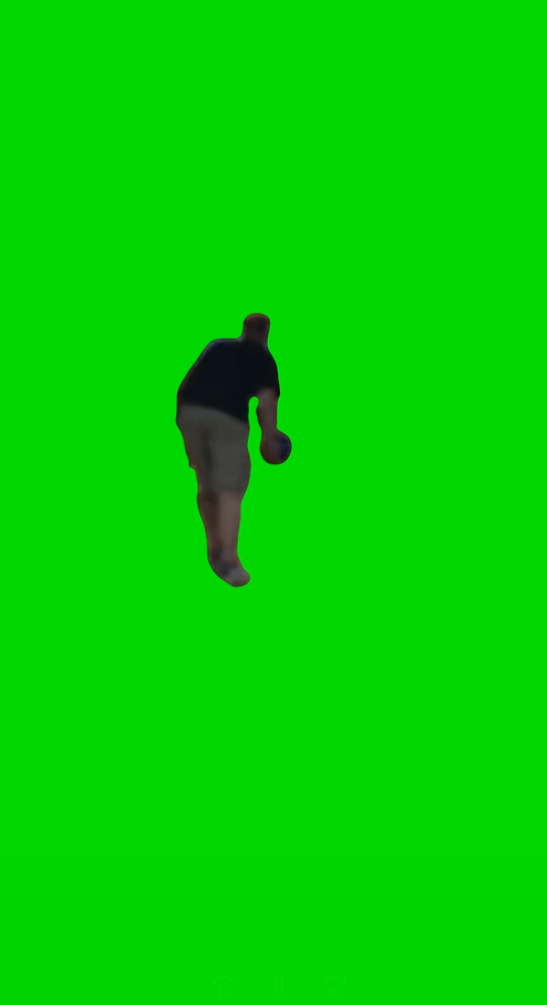 Dad Bowling [Green Screen]