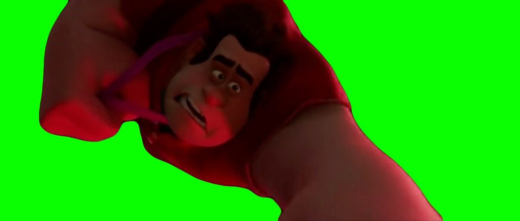 Wreck It Ralph Falling (Green Screen)