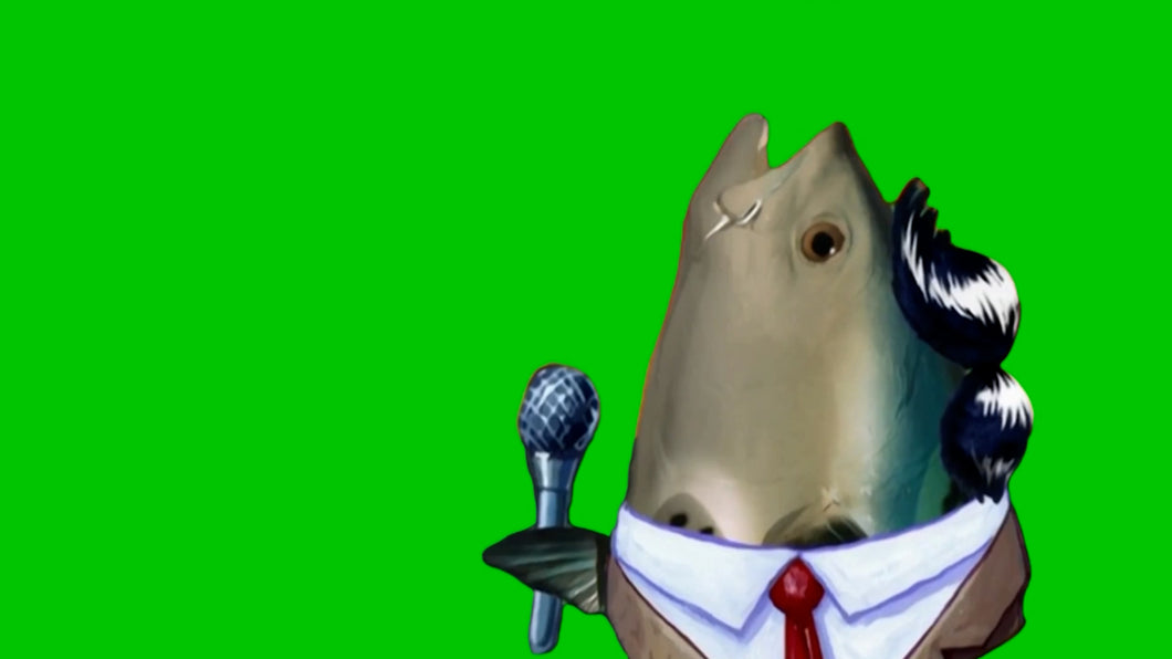 Spongebob - Realistic Fish Head (Green Screen)